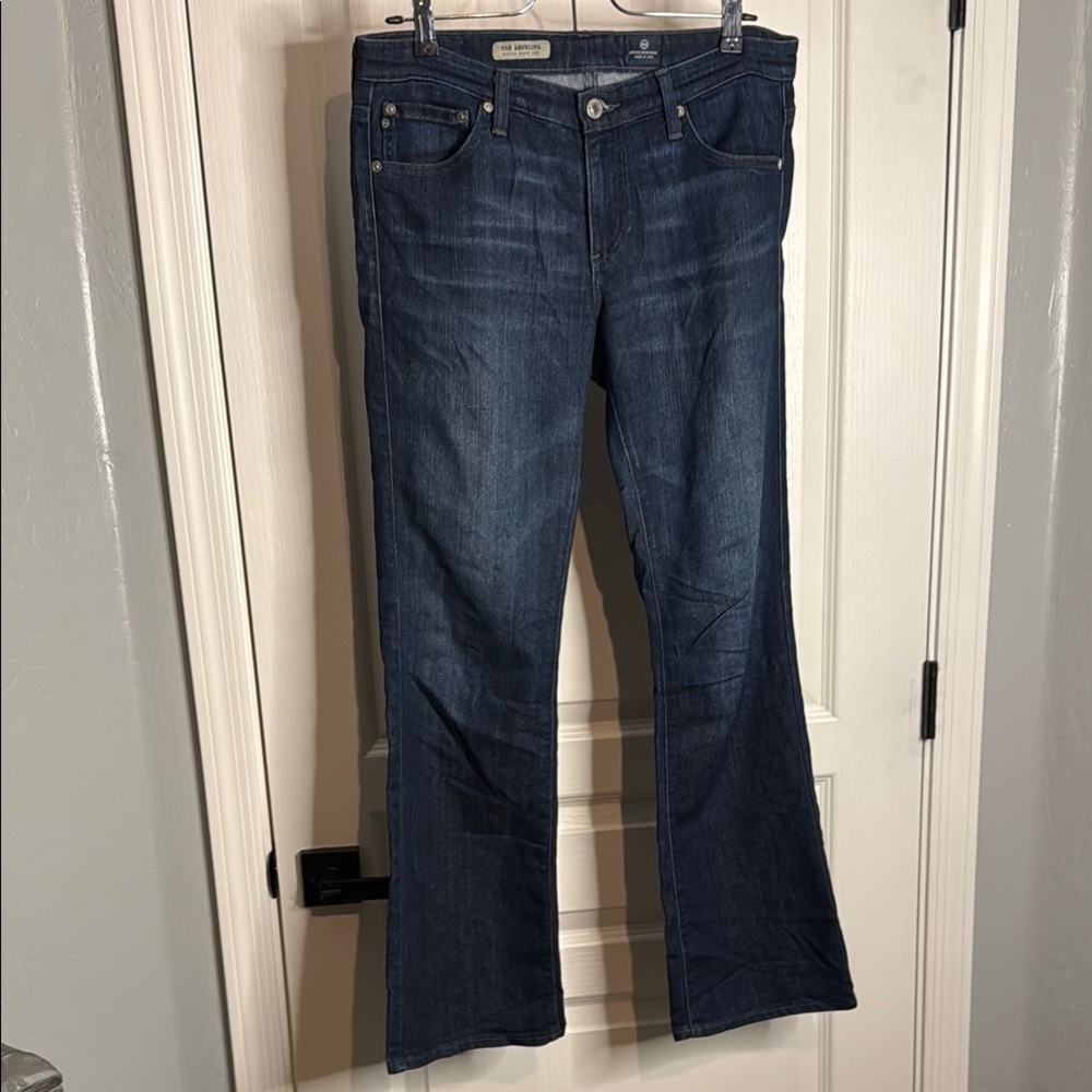 AG Adriano Goldschmied Dark Blue Flare Jeans
